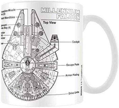 Tazza Star Wars (Millennium Falcon Sketch