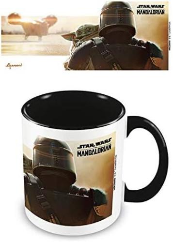 Star Wars Shoulder Mando Cup 315 ml Black Interior - The Mandalorian and The Child