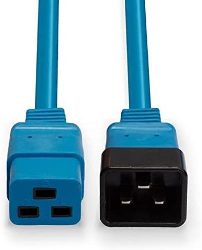 LINDY 2m IEC C19 to C20 Extension Cable, Blue
