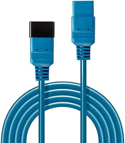 LINDY 2m IEC C19 to C20 Extension Cable, Blue