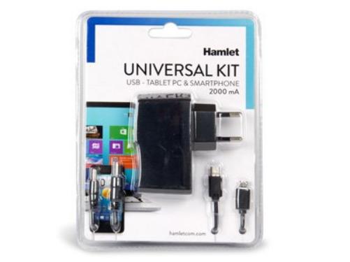 Hamlet XPW220MOB alimentatore universale 110-220V/ USB 5V per Tablet PC, Smartphone, eBook readers, Hard Disk 2,5", HUB USB ,NAS