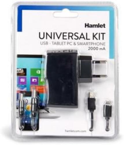 Hamlet XPW220MOB alimentatore universale 110-220V/ USB 5V per Tablet PC, Smartphone, eBook readers, Hard Disk 2,5", HUB USB ,NAS