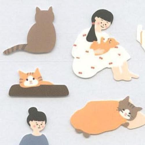 Suatelier Cats Have Staff Sticker