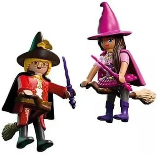 Playmobil DuoPack Witch & Wizard Figures — Magical Role-Play Set with Accessories, Collectible Fantasy Toy for Imaginative Play