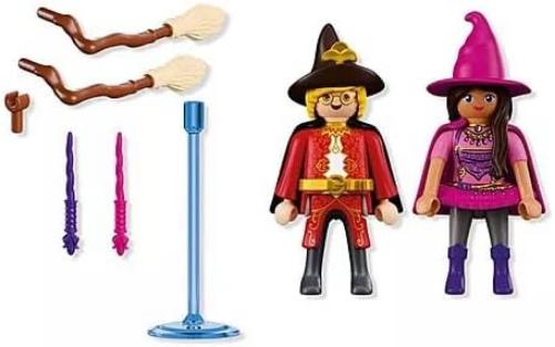 Playmobil DuoPack Witch & Wizard Figures — Magical Role-Play Set with Accessories, Collectible Fantasy Toy for Imaginative Play