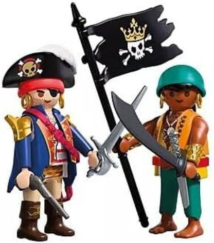 Playmobil DuoPack Pirates – 2 Figure Set with Accessories for Swashbuckling Adventure Play