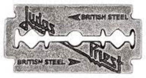 Judas Priest Logo None Pin Silver Ribbon Merch, Bands Standard silver colours