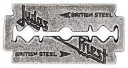 Judas Priest Logo None Pin Silver Ribbon Merch, Bands Standard silver colours