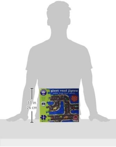 Orchard Toys Giant Road Floor Puzzle - Large Interchangeable Car Track Jigsaw Puzzles for 3 Year Olds - Alternative Road Mat for Toy Cars - Educational Kids Jigsaw for Toddlers - Age 3+