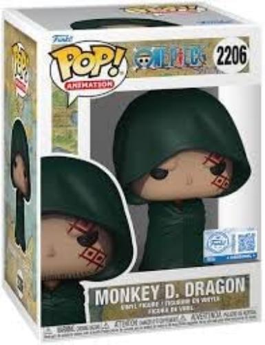 POP! Animation: One Piece - Monkey D. Dragon Chrono Toys Pre-Release Sticker with Protector