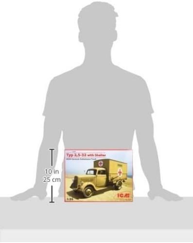 ICM 1:35 - Typ 2,5-32 W/Shelter, WWII Ambulance Truck