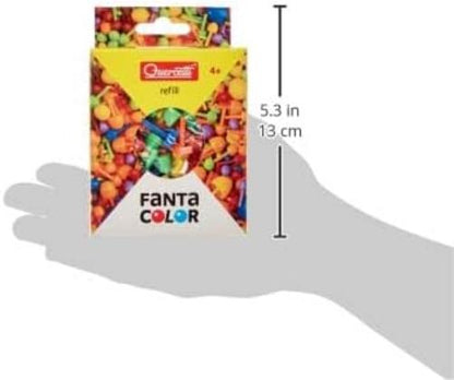 Quercetti 2513 Quercetti-2513 Fantacolor Navul-vierkante pegs, veelkleurig