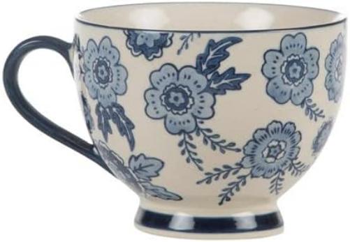 Sass & Belle Blue Willow Floral Mug - Ceramic Coffee Mug Designed for Tea Coffee Or Daily Drinks Decorative Drinkware Gift Choice for Home Kitchens Thoughtful House Gifts for Her Him Mum