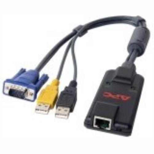 APC KVM-USBVMCAC KVM 2G, Server Module, USB with Virtual Media and CAC - 1 Computer(s) - 1 Local User(s) - 1 x Network (RJ-45) - 2 x USB1 x VGA - Rack-mountable