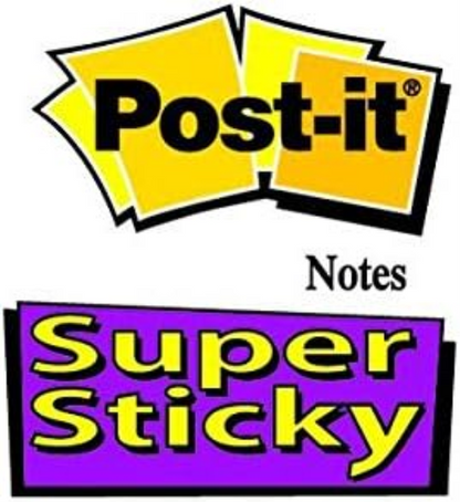 Post-it Super Sticky Notes, 76mm x 76mm, Ultra Yellow, 6 pads, 90 sheets per pad