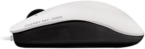 CHERRY MC 2000 USB Wired Infra-red Mouse With Tilt Wheel Technology Pale Grey JM-0600-0