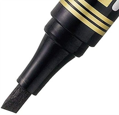 Pentel N860 Chisel Permanent Marker - Black (Pack of 12),20 g (Pack of 12