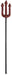 Smiffys Glitter Trident, Red