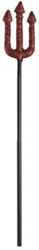 Smiffys Glitter Trident, Red