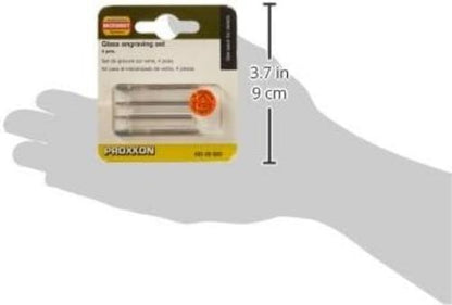 Proxxon 28920 Glass Engraving Set, 4 pcs.