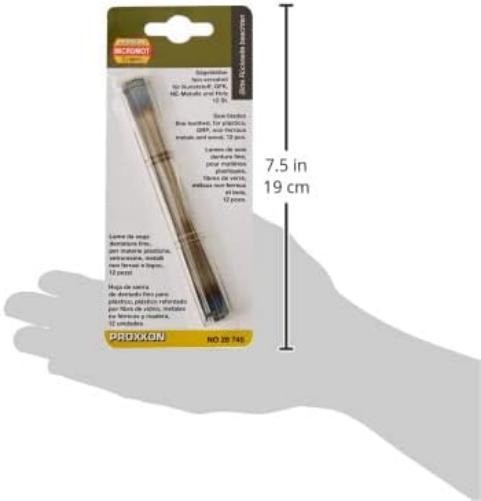 Proxxon - Zaagblad Met Dwarsstift Fijn Vertand 25t 12 St.