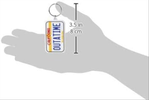 Pyramid International RK38572C Back to the future keychain ( license plate ) , Multi-Colour, 4.5 x 6 x 1.3 cm