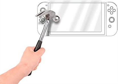 NONAME Nintendo Switch - Tempered Glass Screen Protector (Bilschirmschutz & Reinigungstuch