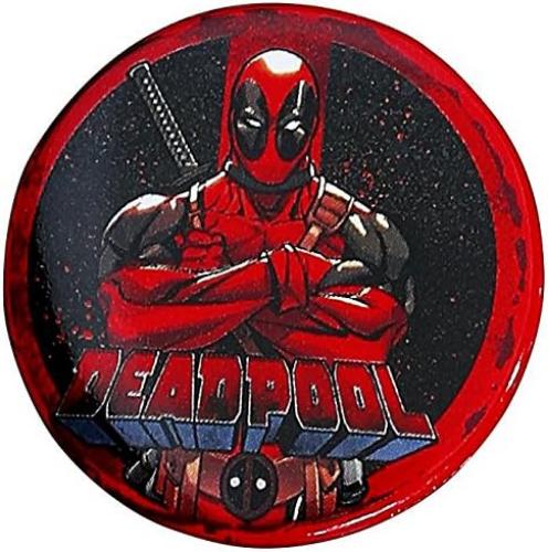 Deadpool Set of 5 Pin Badges Pack Cartoon Film Animation Official Marvel