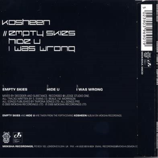 Hide U / Empty Skies (CD Single
