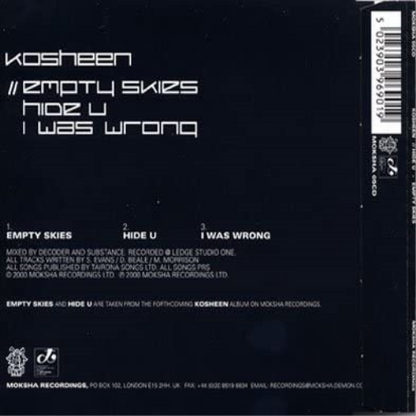 Hide U / Empty Skies (CD Single