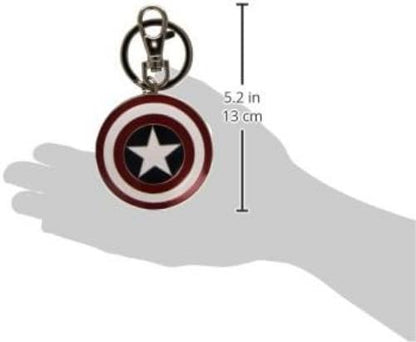 Semic Distibution SMK001 Avengers Captain America Shield Metal Keycha, Multi-Coloured