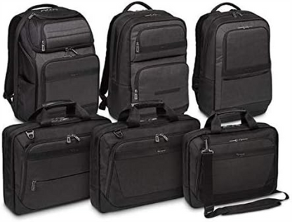Targus CitySmart Advanced Travel Business Commuter Laptop Backpack with Multiple Pockets, Back Panel Support, Trolley Strap, Protective Sleeve fits 12.5-15.6-Inch Laptop, Black/Grey (TSB912EU