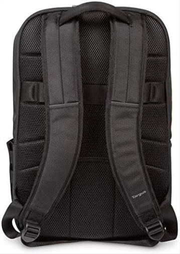 Targus CitySmart Advanced Travel Business Commuter Laptop Backpack with Multiple Pockets, Back Panel Support, Trolley Strap, Protective Sleeve fits 12.5-15.6-Inch Laptop, Black/Grey (TSB912EU