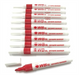 Whiteboard Drywipe Bullet Tip Red Markers x 10 (PC