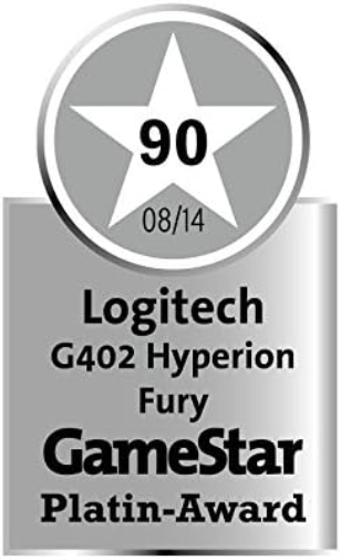 Logitech G402 Hyperion Fury Wired Gaming Mouse, 4,000 DPI, Lightweight, 8 Programmable Buttons, DPI Switch Button, Compatible with PC/Mac - Black G402 East European Version