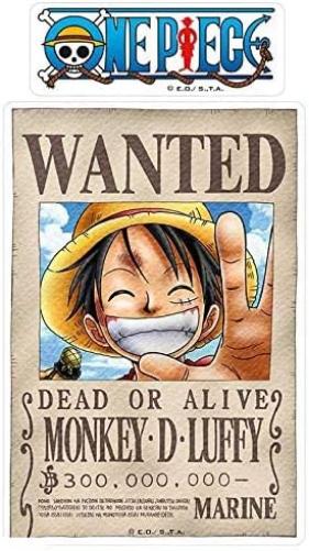 ABYSTYLE - ONE PIECE - Stickers - 16x11cm- Wanted Luffy/Zoro