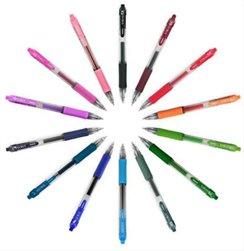 Zebra Sarasa Gel Pen - Black, 3 Count (Pack of 1), 1518