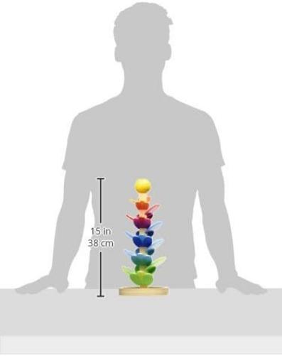 GOKI 53832 Pagoda Marble Game, Multicoloured