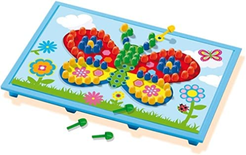 SES Creative 14898 14898-Mosaikbrett mit Vorlagen, Geel, Mittel