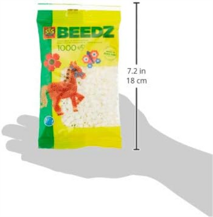 SES Bügelbild Perlen (weiß