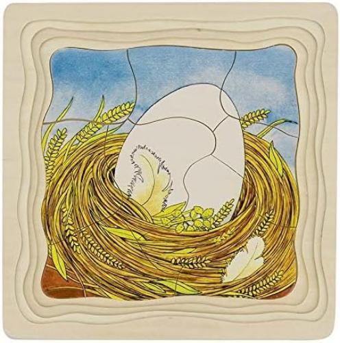 Goki 57521 Puzzle Chicken, Multicolor