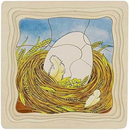 Goki 57521 Puzzle Chicken, Multicolor