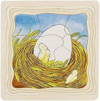Goki 57521 Puzzle Chicken, Multicolor