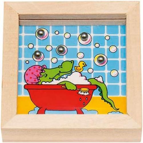 Goki 4013594567039 Patience Game with Steel Balls, Assorted Colours, 1 Item