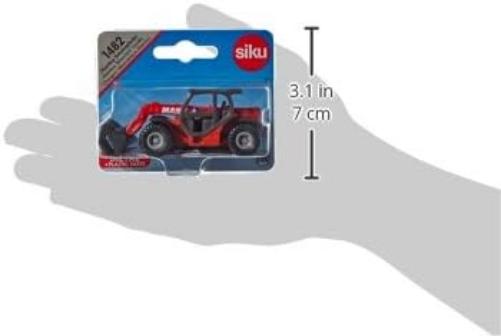 siku 1482, Carretilla telescópica Manitou MLT840, Metal/Plástico, Rojo, Brazo de carga móvil