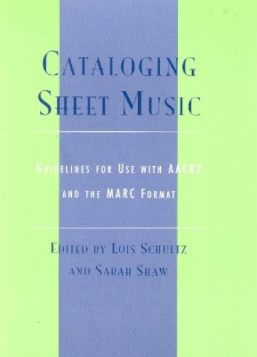 Cataloging Sheet Music