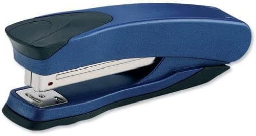 Rexel Taurus Full Strip Stapler, 25 Sheet Capacity, Uses 24/6 and 26/ Staples, Metal Body, Black/Blue, 2100005