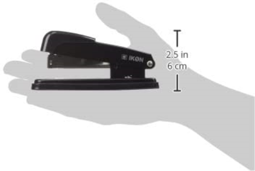 Hainenko Value Half Strip Metal Stapler - Black