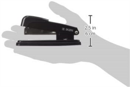 Hainenko Value Half Strip Metal Stapler - Black