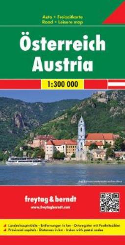 Austria, Folded East Road Map 1:300 000